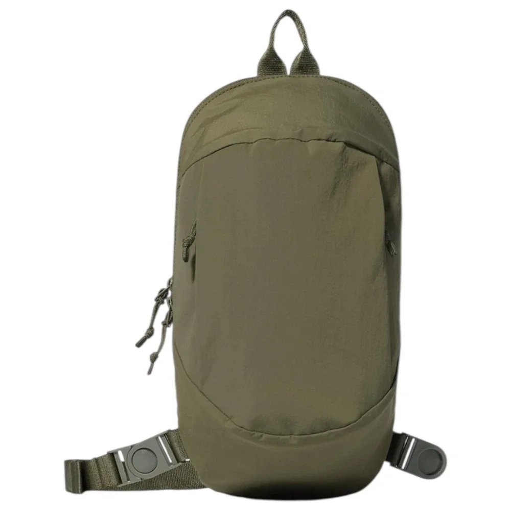 Uniqlo Nylon Sling Bag Olive Green Crossbody Backpack Adjustable‎ Strap Travel